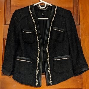 Bejeweled Black Blazer by WHBM